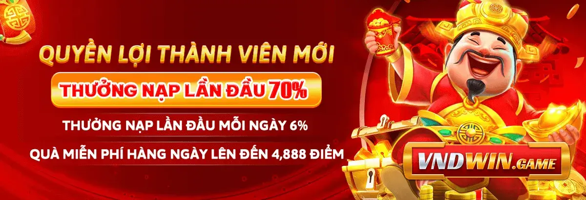 Nhà cái Vndwim khuyến mãi nạp đầu tặng 70%